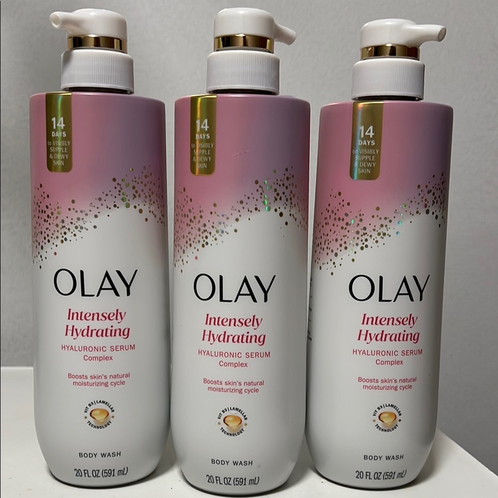 3 Olay Intensely Hydrating Body Wash